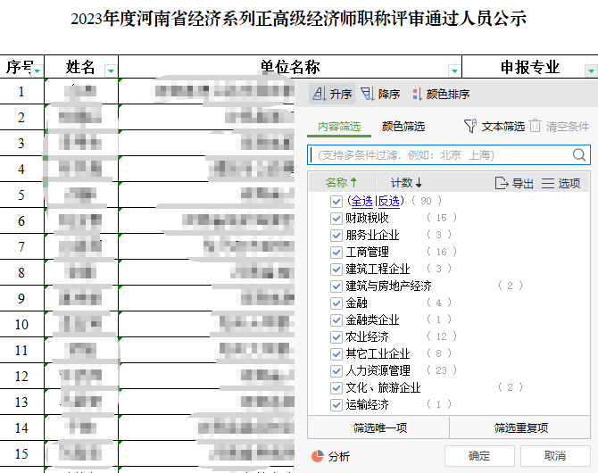 河南正高級經(jīng)濟師