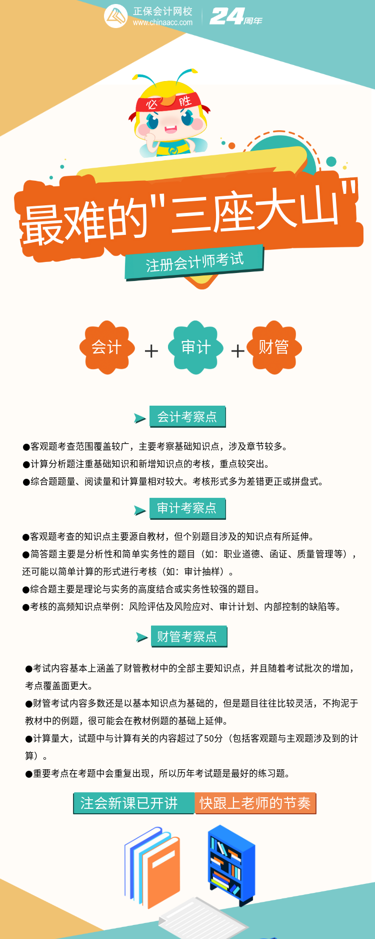 注會考試最難的“三座大山”