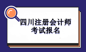 四川注冊會計師考試報名