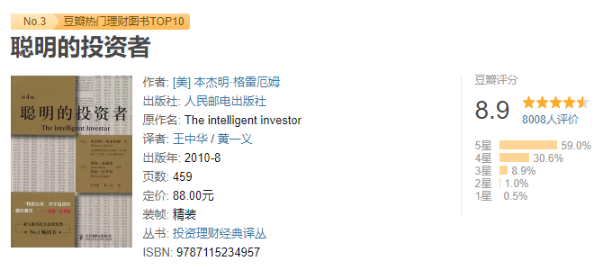 CFA入行必看！豆瓣均分8.0+的金融書！