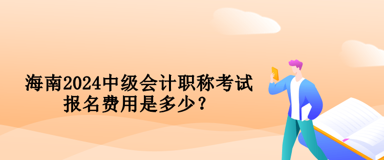 海南2024中級(jí)會(huì)計(jì)職稱考試報(bào)名費(fèi)用是多少？