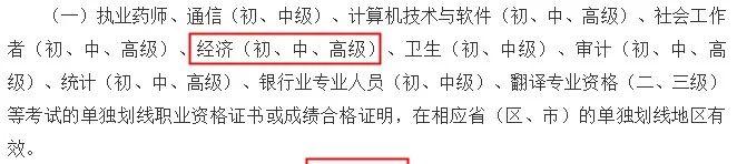 初中級(jí)經(jīng)濟(jì)師單獨(dú)劃線證書效力