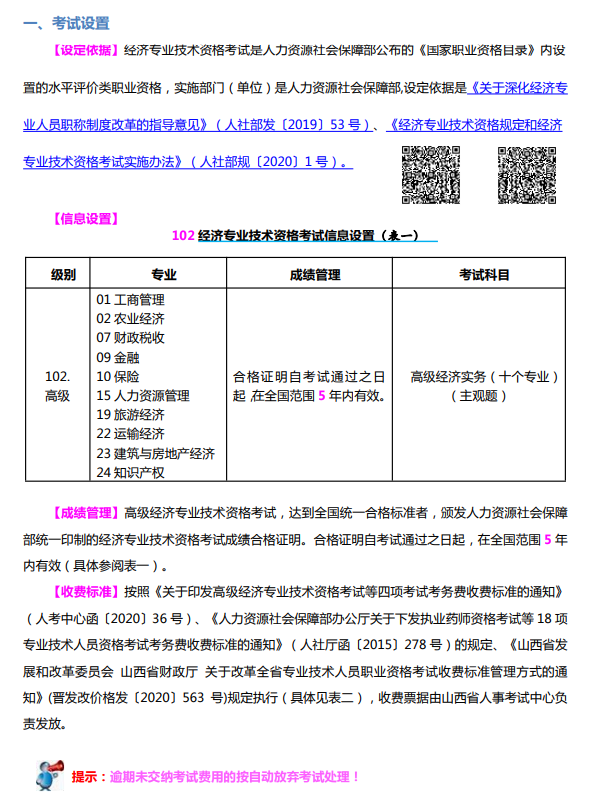 山西2024年高級經(jīng)濟(jì)師報考手冊