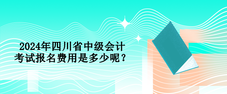 2024年四川省中級會計考試報名費用是多少呢？