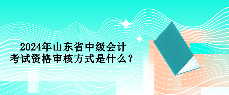 2024年山東省中級(jí)會(huì)計(jì)考試資格審核方式是什么？