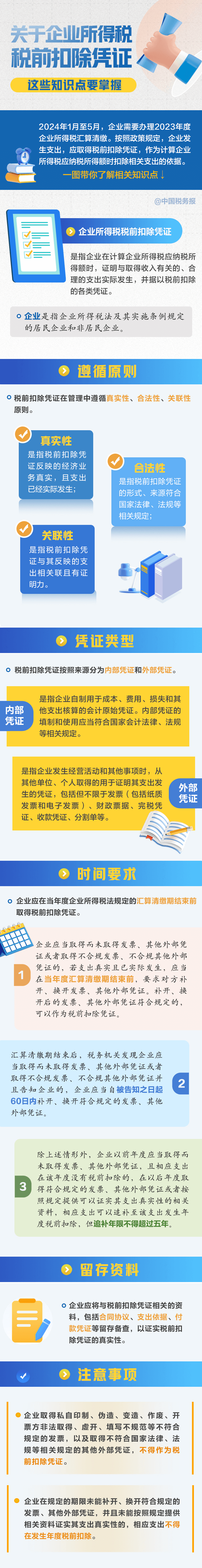 企業(yè)所得稅稅前扣除憑證重要知識點