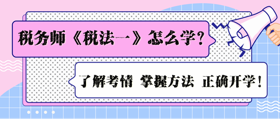 2024年稅務師《稅法一》怎么學效率高呢？