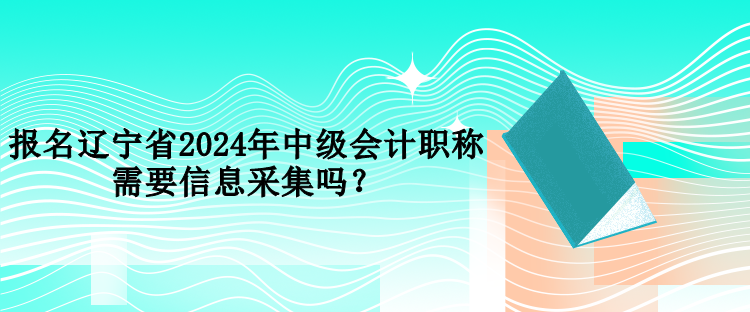 報名遼寧省2024年中級會計職稱需要信息采集嗎？