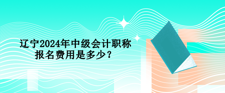 遼寧2024年中級會計職稱報名費用是多少？