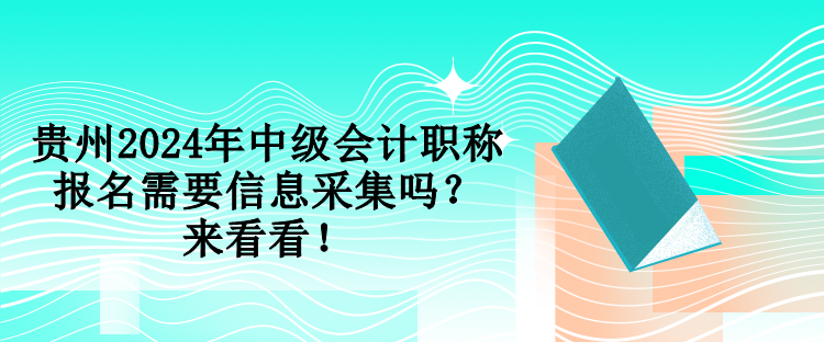 貴州2024年中級(jí)會(huì)計(jì)職稱報(bào)名需要信息采集嗎？來(lái)看看！