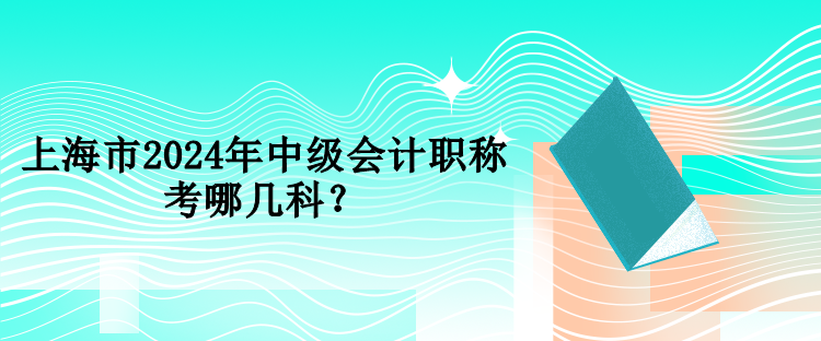 上海市2024年中級會計職稱考哪幾科？