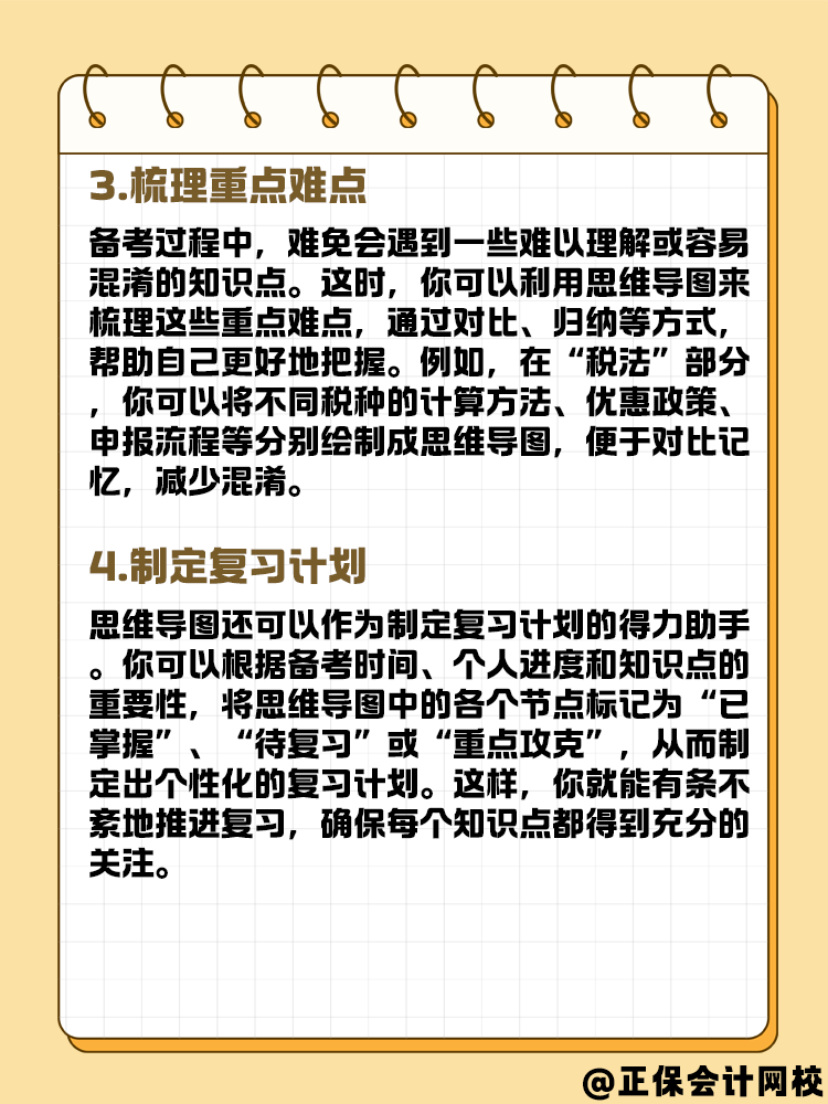 如何利用思維導圖備考2025年中級會計考試？